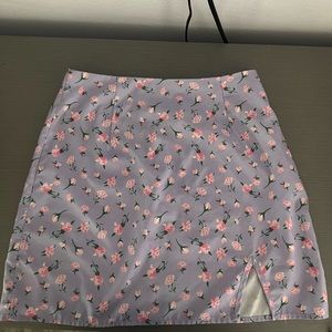 Lavender Floral Skirt